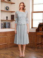 Wendy Claire Silver front view mother of the bride dress