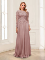 Ophelia Rue Dusty Rose bodice detail mother of the bride dress