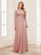 Lorelei dusty rose alternate front view 3 mother of the bride dress