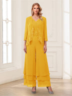Mila Elise Gold front view mother of the bride dress