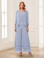 Mila Elise Lavender front view mother of the bride dress