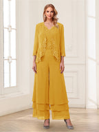 Mila Elise Gold back view mother of the bride dress