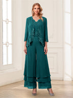 Mila Elise Peacock front view mother of the bride dress