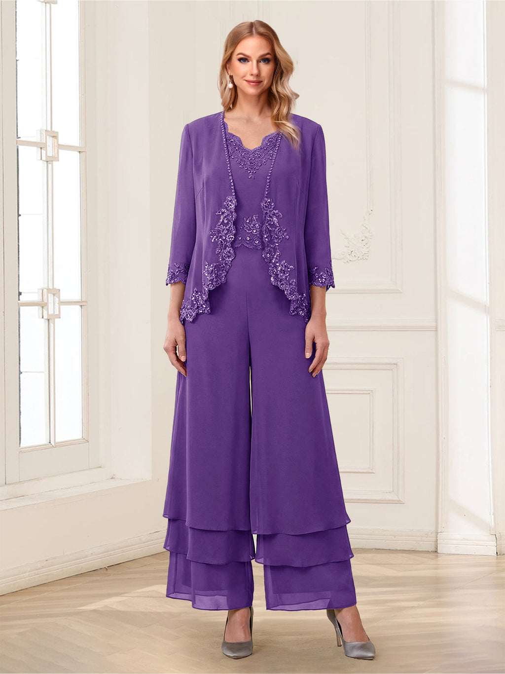 Mila Elise Regency front view mother of the bride dress