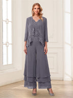 Mila Elise Steel Grey bodice detail mother of the bride dress