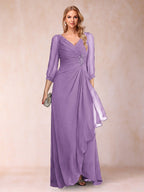 Bianca Claire Wisteria front view mother of the bride dress