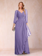 Bianca Claire Lilac front view mother of the bride dress