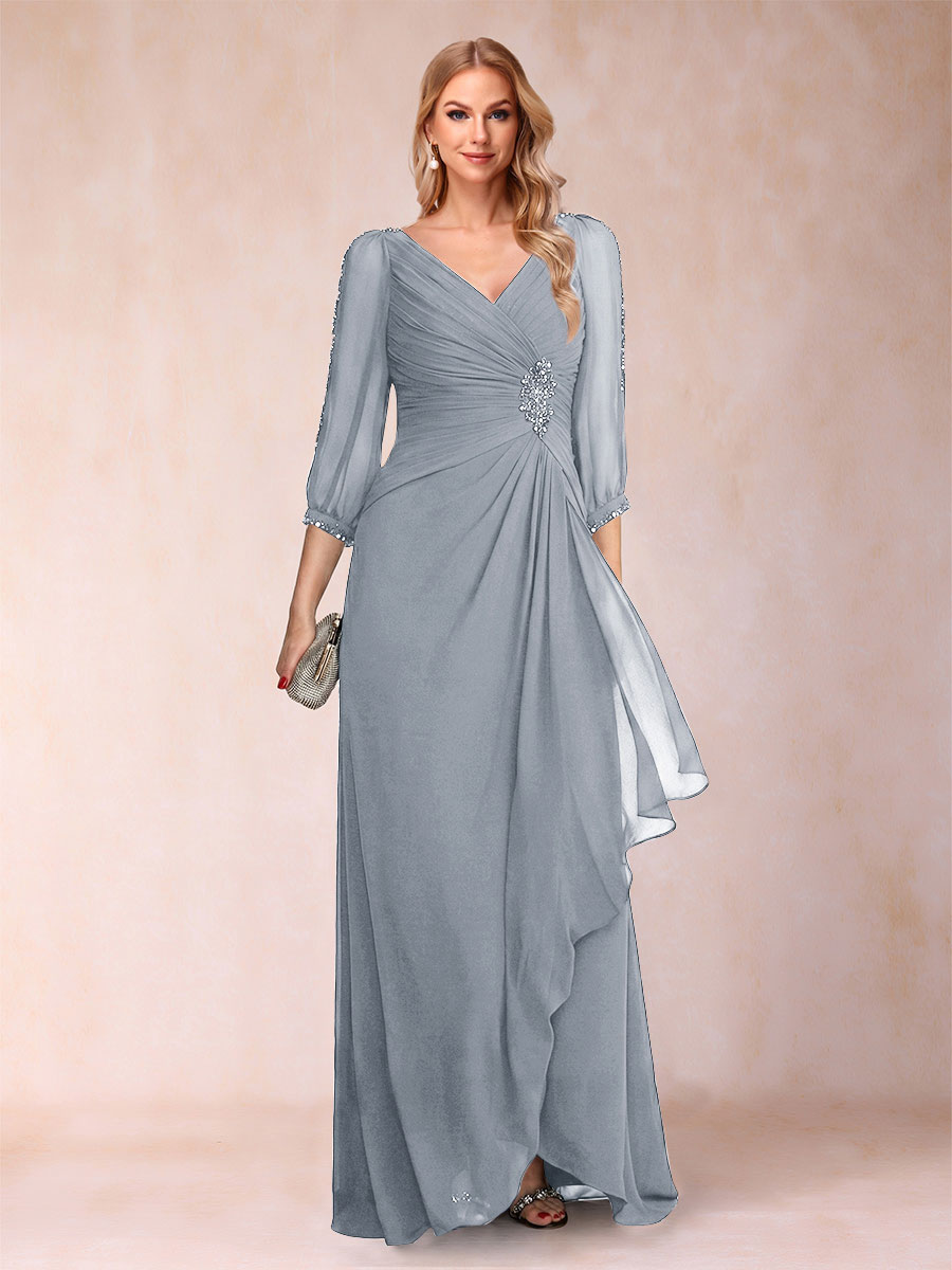 Bianca Claire Navy Blue bodice detail mother of the bride dress