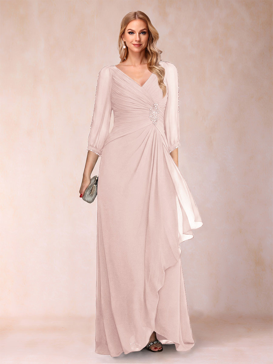 Bianca Claire Pearl Pink back view mother of the bride dress