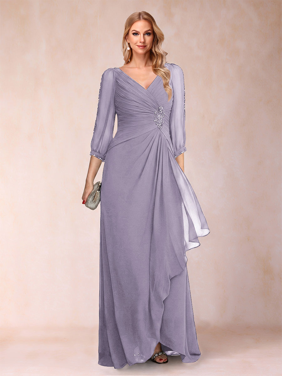 Bianca Claire Wisteria back view mother of the bride dress