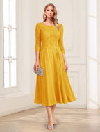 Zorina Lane Gold front view mother of the bride dress