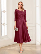 Zorina Lane Burgundy back view mother of the bride dress