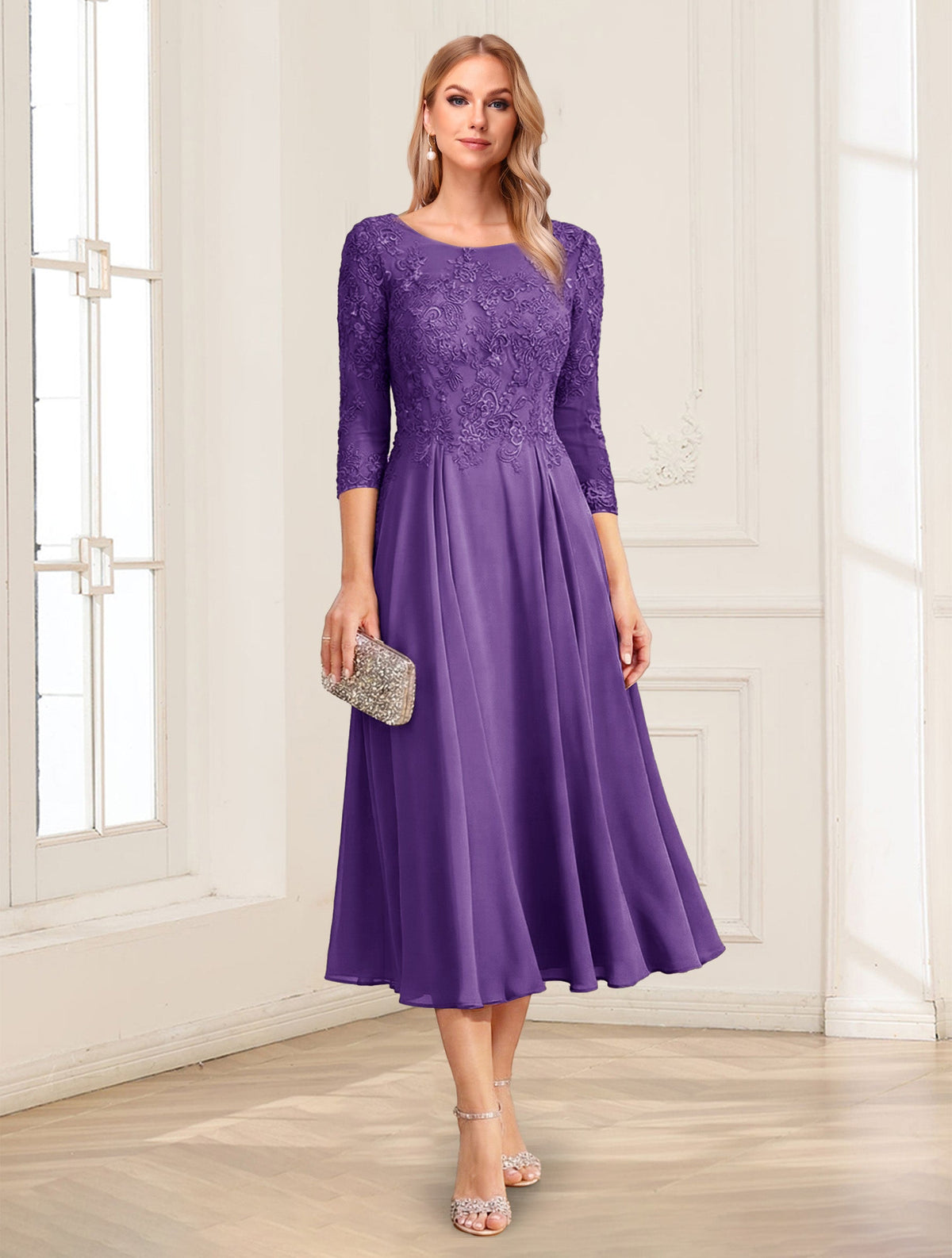 Zorina Lane Regency front view mother of the bride dress