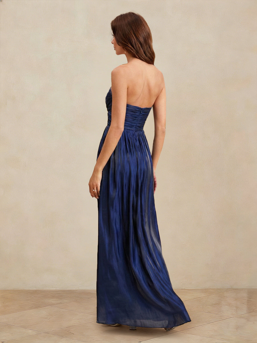 Aurembia Skye Navy Blue back view prom dress