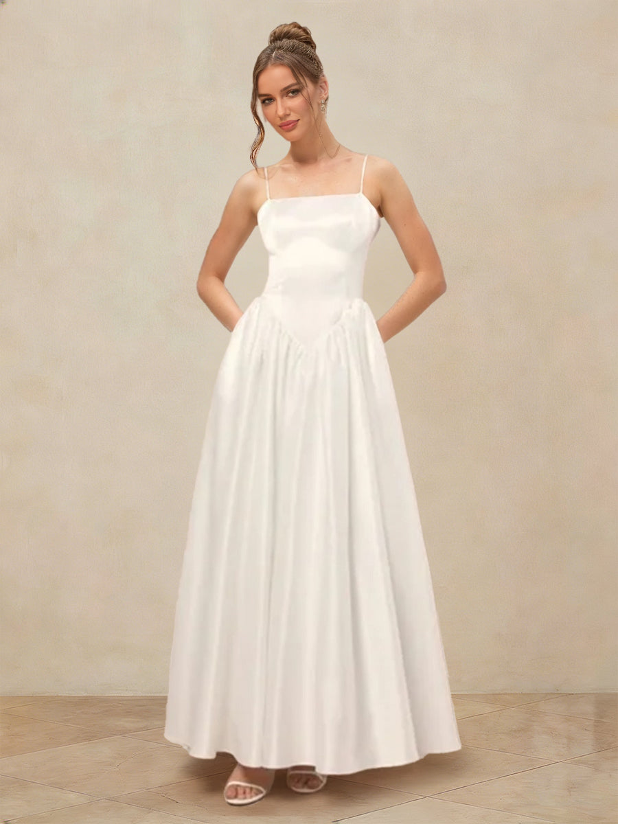 Zafira Moon White front view prom dress
