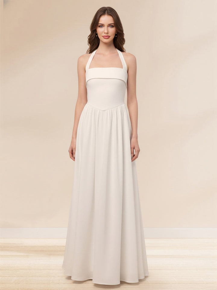 Valeska June White front view prom dress