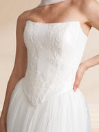 Rosalind Mae White side view prom dress