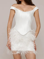 Quenara Jean White side view prom dress