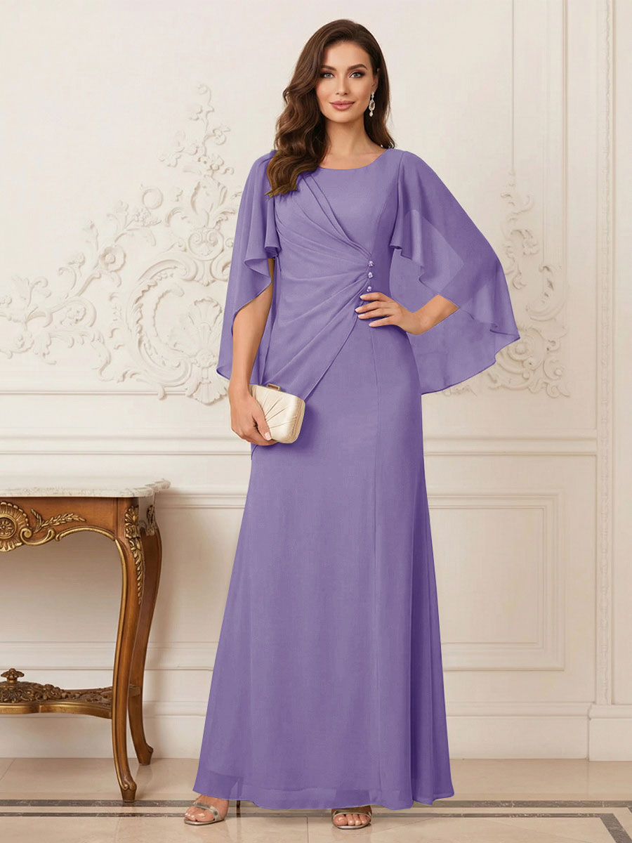 Thea Mirren Lilac front view mother of the bride dress