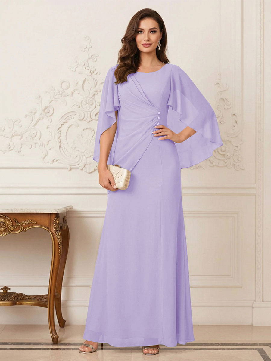 Thea Mirren Lilac back view mother of the bride dress