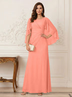 Thea Mirren Coral back view mother of the bride dress