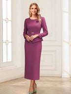 Philippa Moon Orchid front view mother of the bride dress