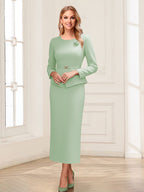Philippa Moon Sage Green bodice detail mother of the bride dress