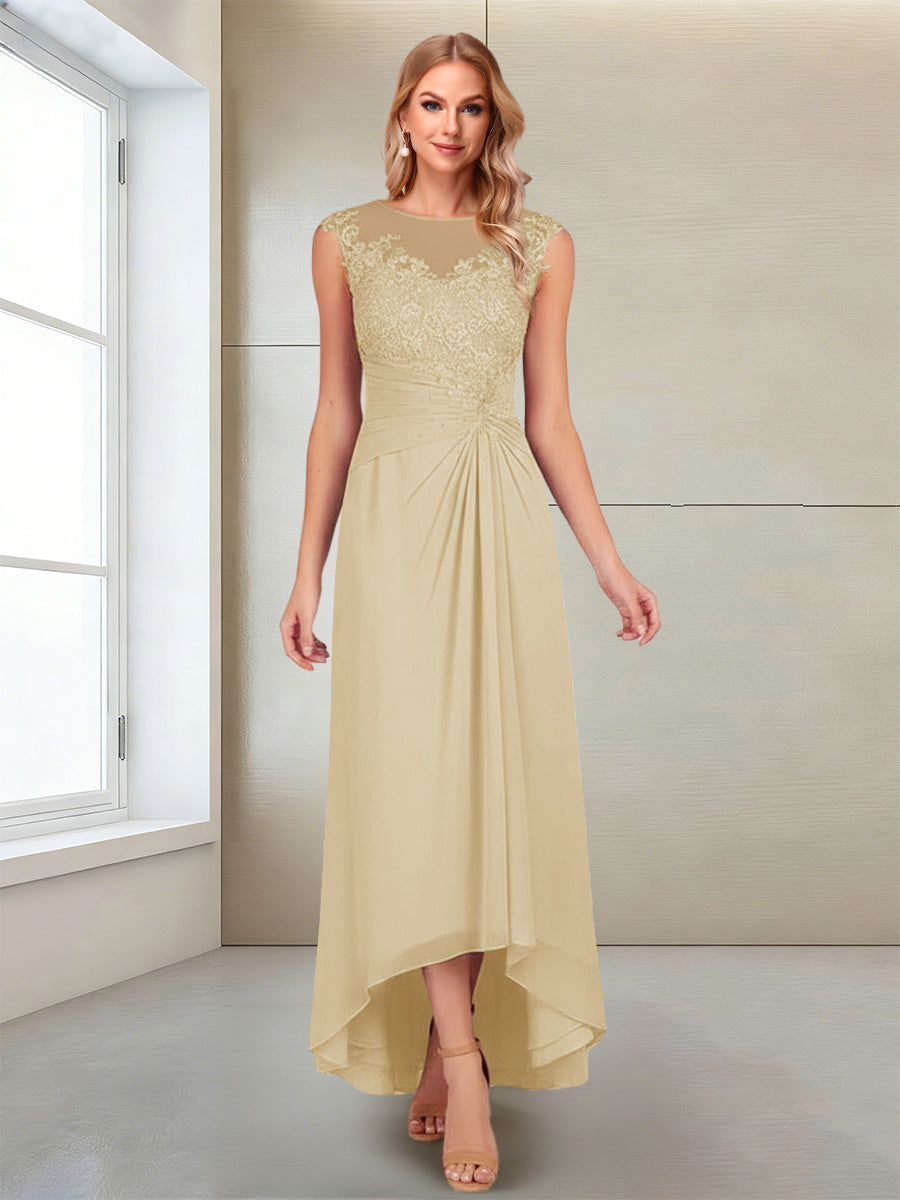 Rosa Pearl Champagne bodice detail mother of the bride dress