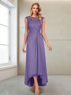 Rosa Pearl Lilac back view mother of the bride dress