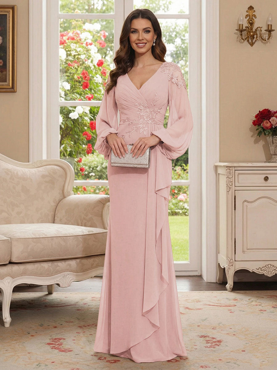 Sophia Mae Dusty Rose bodice detail mother of the bride dress