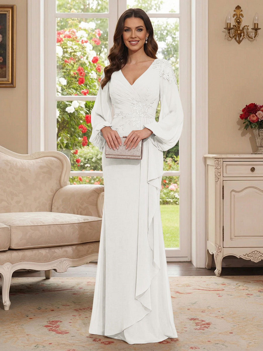Sophia Mae Ivory front view mother of the bride dress