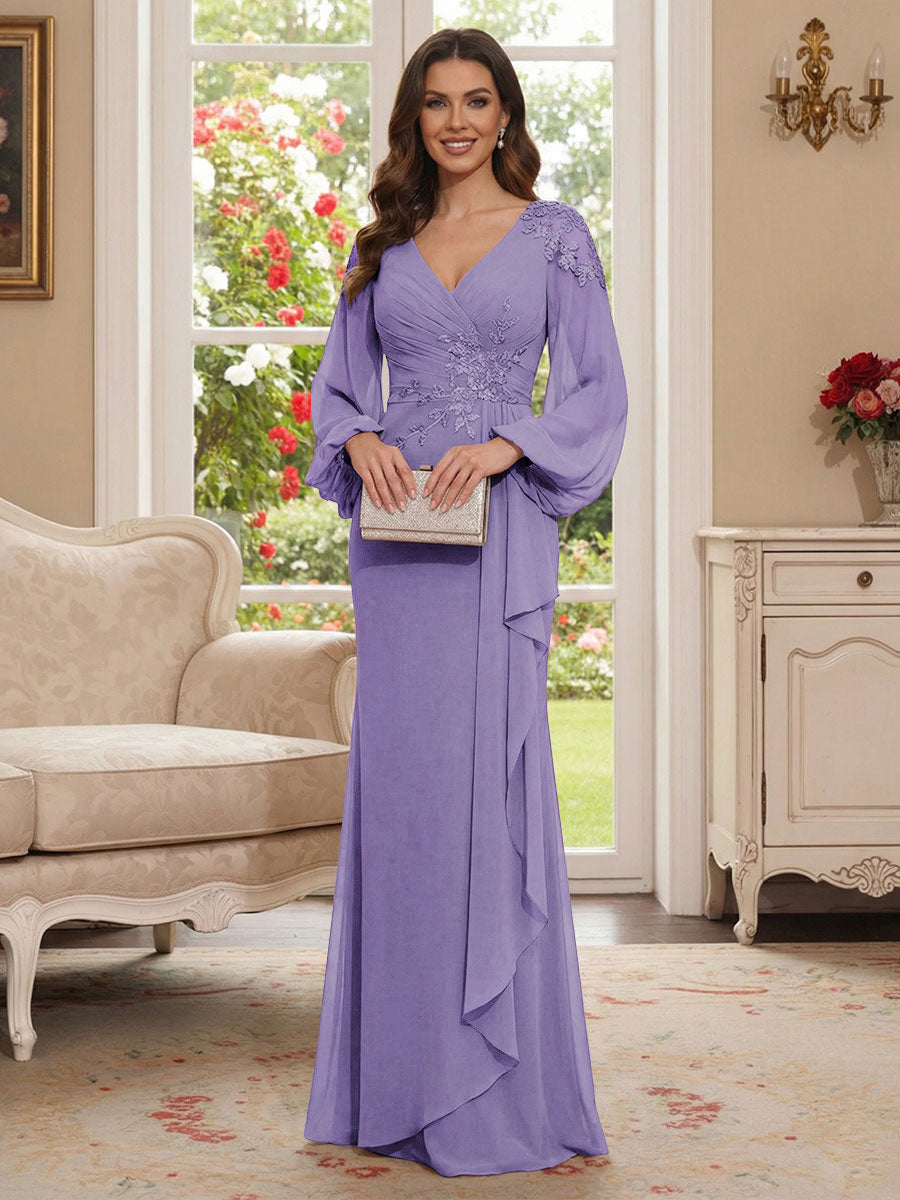 Sophia Mae Lilac front view mother of the bride dress