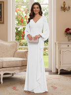 Sophia Mae Ivory back view mother of the bride dress