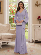 Sophia Mae Wisteria back view mother of the bride dress