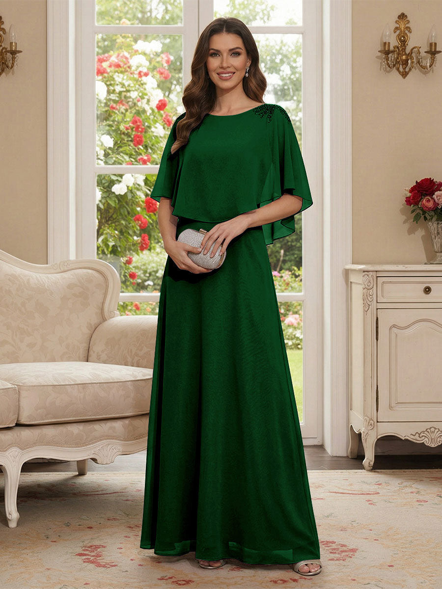 Roxanne Rose Emerald front view mother of the bride dress