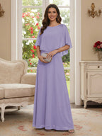 Roxanne Rose Lilac back view mother of the bride dress