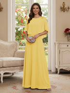 Roxanne Rose Gold front view mother of the bride dress