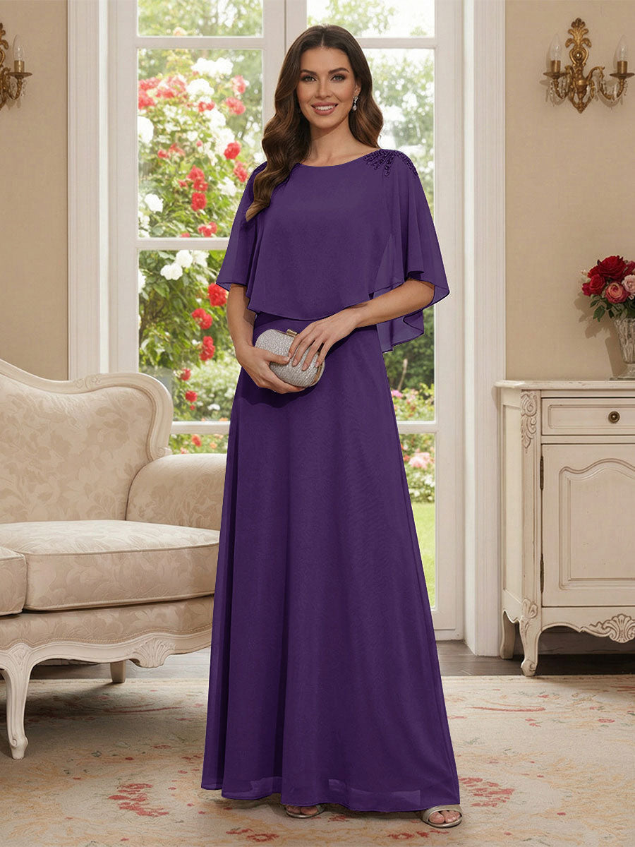 Roxanne Rose Regency front view mother of the bride dress