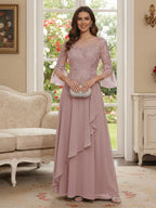 Margaret June Mauve bodice detail mother of the bride dress