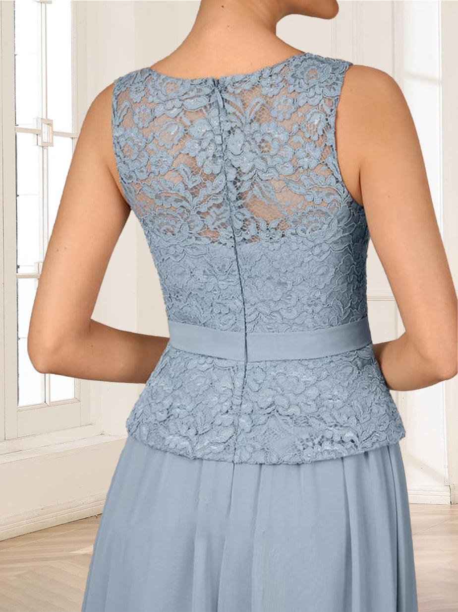 Kendra Rose Dusty Blue bodice detail mother of the bride dress