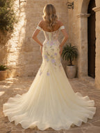Bellarose Wynn Yellow back view prom dress