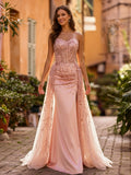 Wilhelmina Joy Pearl Pink front view prom dress