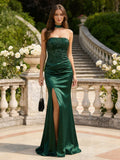 Leocadia June Hunter Green front view prom dress
