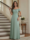 Renee Elise Mint Green front view mother of the bride dress