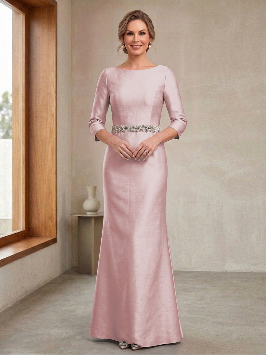 Delphine Iris Mauve front view mother of the bride dress