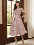Ophelia June Rose Pink front view mother of the bride dress