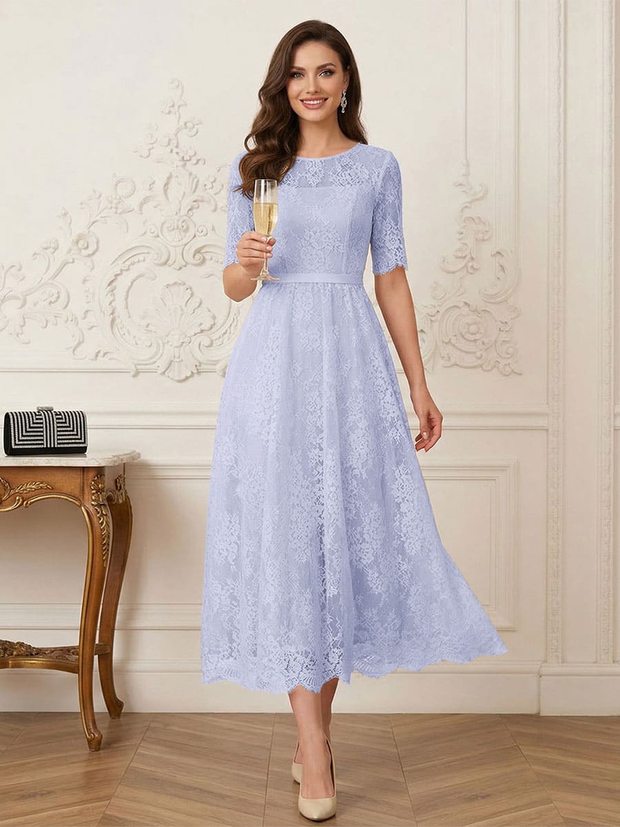Jessalyn Rue Lavender front view mother of the bride dress