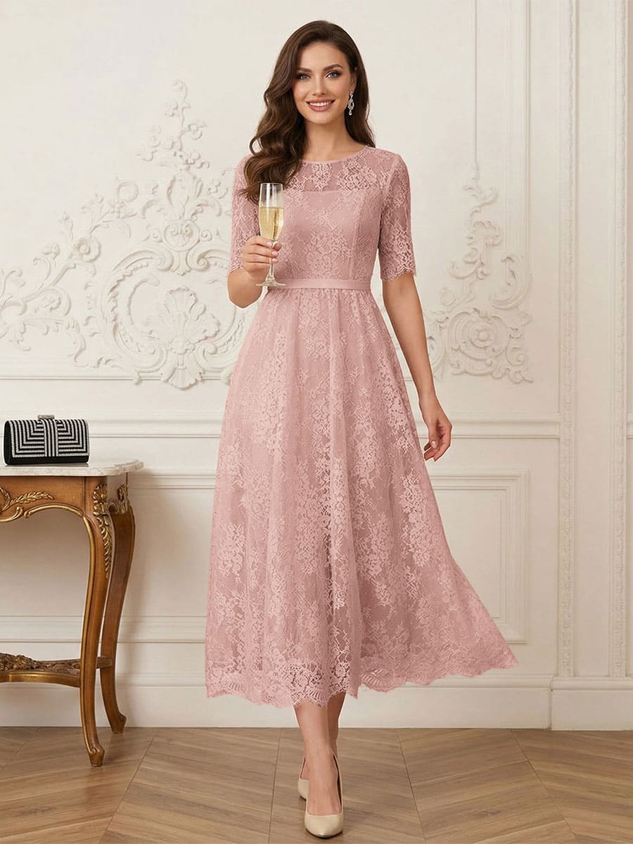 Jessalyn Rue Mauve front view mother of the bride dress