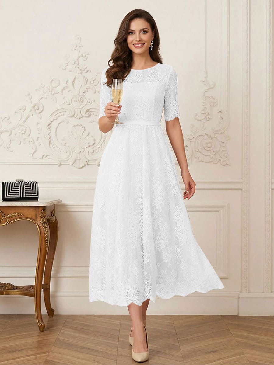 Jessalyn Rue Ivory back view mother of the bride dress