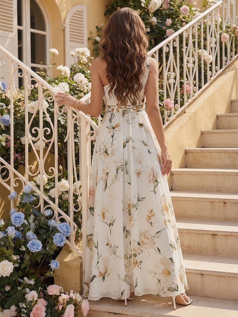 Jessamine White back view bridesmaid dress
